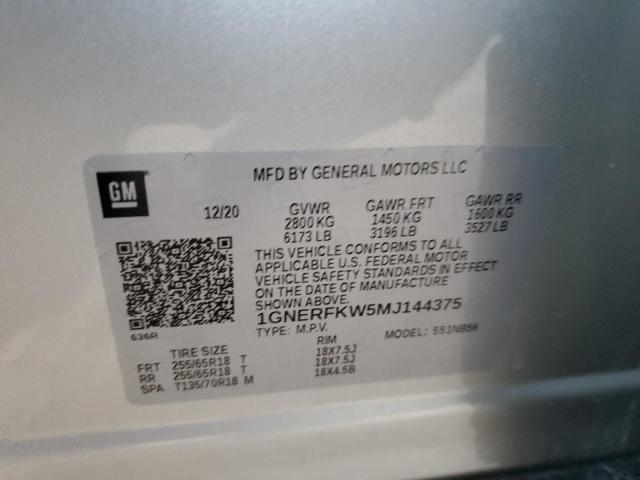 Photo 12 VIN: 1GNERFKW5MJ144375 - CHEVROLET TRAVERSE L 