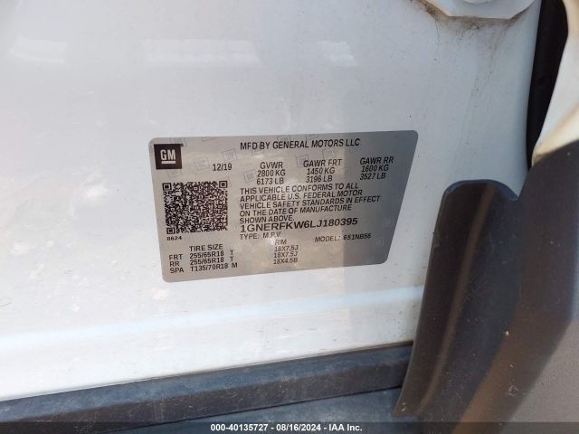 Photo 8 VIN: 1GNERFKW6LJ180395 - CHEVROLET TRAVERSE 