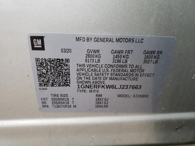 Photo 12 VIN: 1GNERFKW6LJ237663 - CHEVROLET TRAVERSE L 