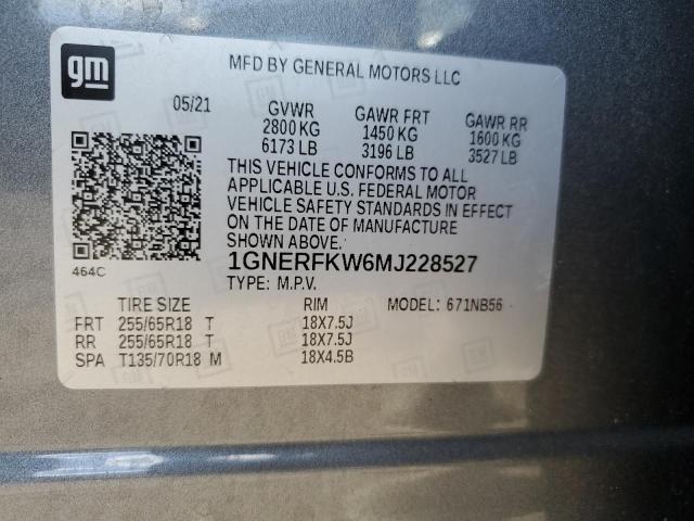 Photo 12 VIN: 1GNERFKW6MJ228527 - CHEVROLET TRAVERSE L 