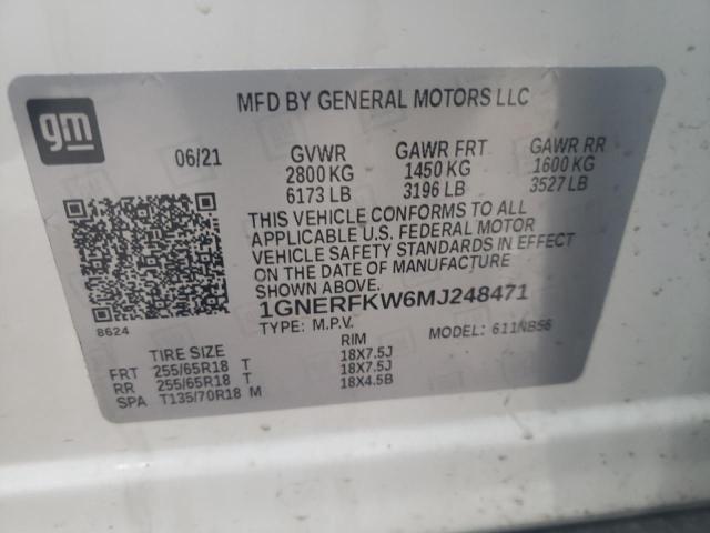 Photo 9 VIN: 1GNERFKW6MJ248471 - CHEVROLET TRAVERSE L 