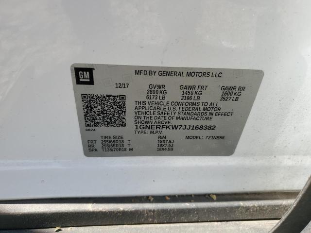 Photo 12 VIN: 1GNERFKW7JJ168382 - CHEVROLET TRAVERSE L 