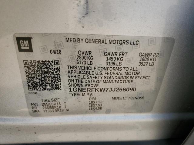 Photo 11 VIN: 1GNERFKW7JJ256090 - CHEVROLET TRAVERSE L 