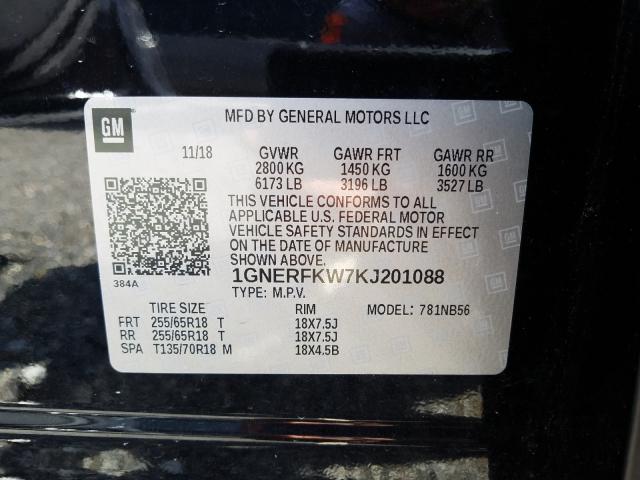 Photo 9 VIN: 1GNERFKW7KJ201088 - CHEVROLET TRAVERSE L 