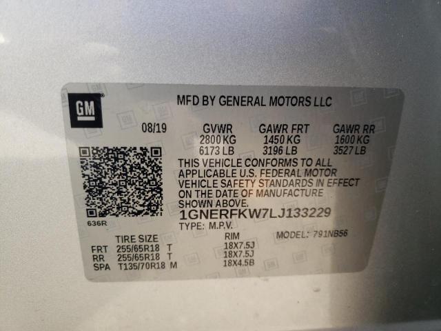 Photo 12 VIN: 1GNERFKW7LJ133229 - CHEVROLET TRAVERSE 