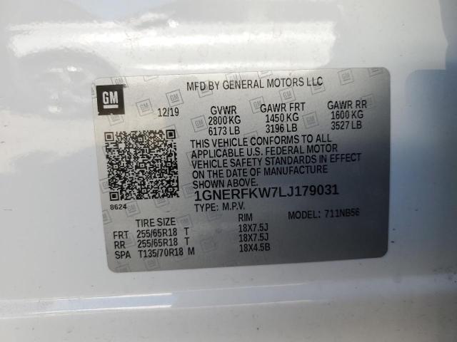 Photo 12 VIN: 1GNERFKW7LJ179031 - CHEVROLET TRAVERSE 