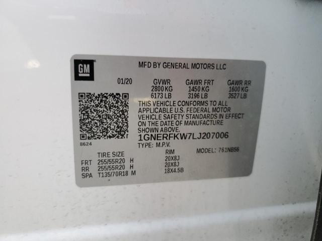 Photo 12 VIN: 1GNERFKW7LJ207006 - CHEVROLET TRAVERSE L 