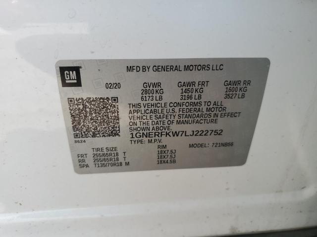 Photo 12 VIN: 1GNERFKW7LJ222752 - CHEVROLET TRAVERSE L 