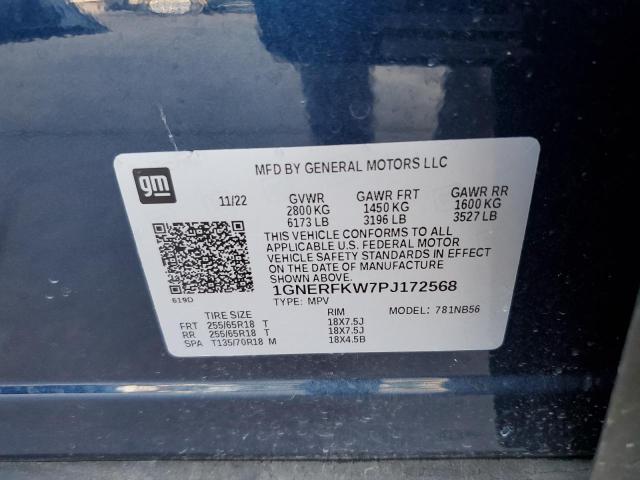 Photo 12 VIN: 1GNERFKW7PJ172568 - CHEVROLET TRAVERSE 