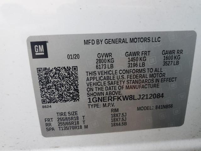 Photo 13 VIN: 1GNERFKW8LJ212084 - CHEVROLET TRAVERSE 