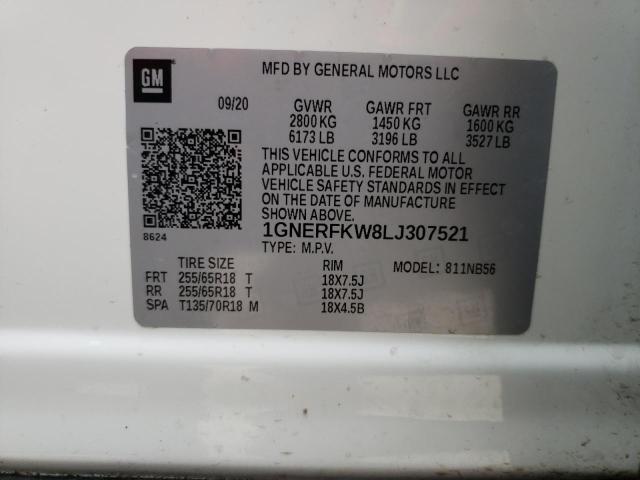 Photo 12 VIN: 1GNERFKW8LJ307521 - CHEVROLET TRAVERSE 