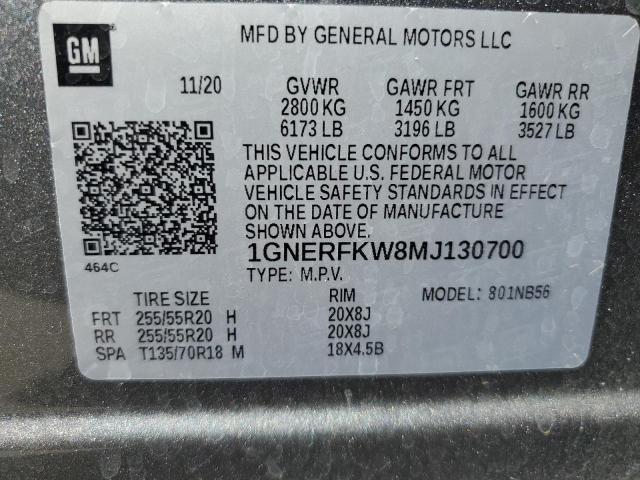 Photo 12 VIN: 1GNERFKW8MJ130700 - CHEVROLET TRAVERSE L 