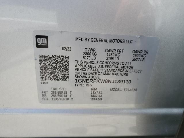 Photo 13 VIN: 1GNERFKW8NJ139110 - CHEVROLET TRAVERSE L 