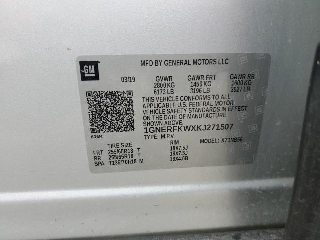 Photo 11 VIN: 1GNERFKWXKJ271507 - CHEVROLET TRAVERSE L 