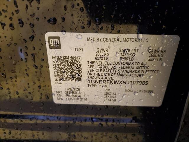 Photo 12 VIN: 1GNERFKWXNJ107985 - CHEVROLET TRAVERSE L 