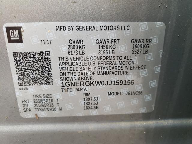 Photo 9 VIN: 1GNERGKW0JJ159156 - CHEVROLET TRAVERSE L 