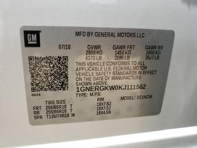 Photo 12 VIN: 1GNERGKW0KJ111562 - CHEVROLET TRAVERSE L 