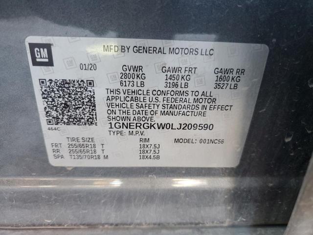 Photo 12 VIN: 1GNERGKW0LJ209590 - CHEVROLET TRAVERSE 