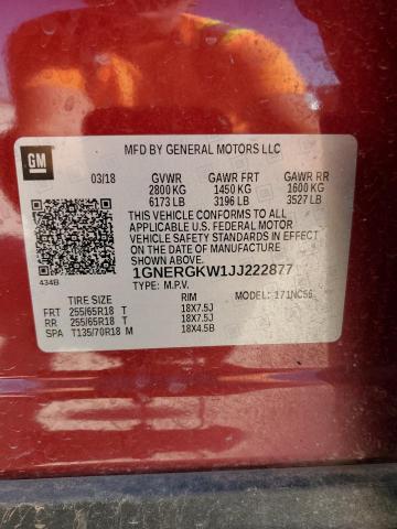 Photo 12 VIN: 1GNERGKW1JJ222877 - CHEVROLET TRAVERSE L 