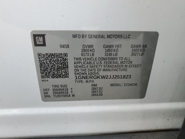 Photo 12 VIN: 1GNERGKW2JJ251823 - CHEVROLET TRAVERSE L 