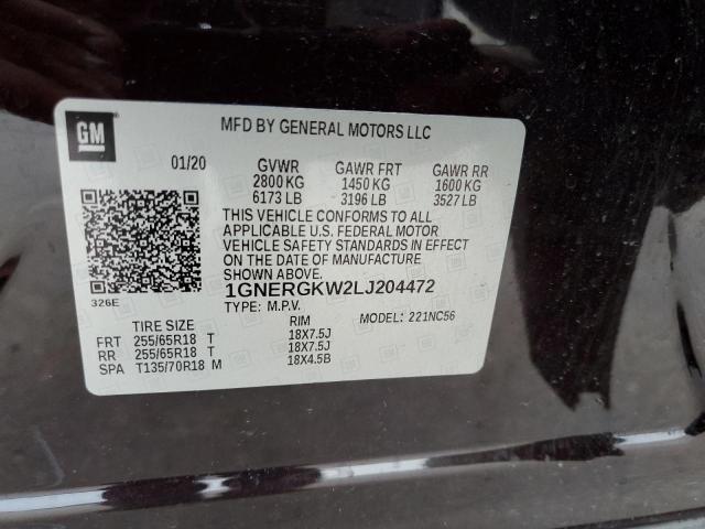 Photo 9 VIN: 1GNERGKW2LJ204472 - CHEVROLET TRAVERSE L 