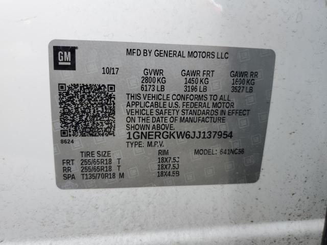 Photo 13 VIN: 1GNERGKW6JJ137954 - CHEVROLET TRAVERSE L 