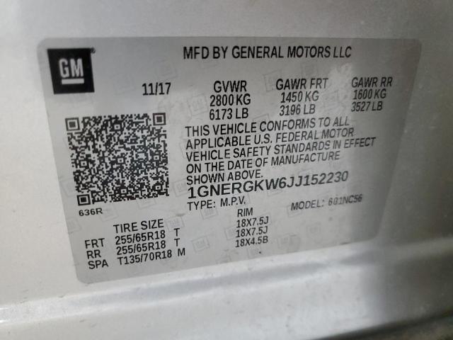 Photo 13 VIN: 1GNERGKW6JJ152230 - CHEVROLET TRAVERSE L 