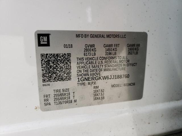 Photo 12 VIN: 1GNERGKW6JJ188760 - CHEVROLET TRAVERSE L 