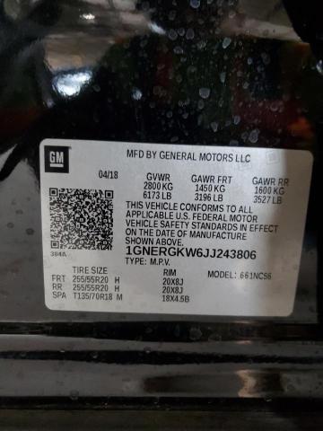 Photo 12 VIN: 1GNERGKW6JJ243806 - CHEVROLET TRAVERSE L 