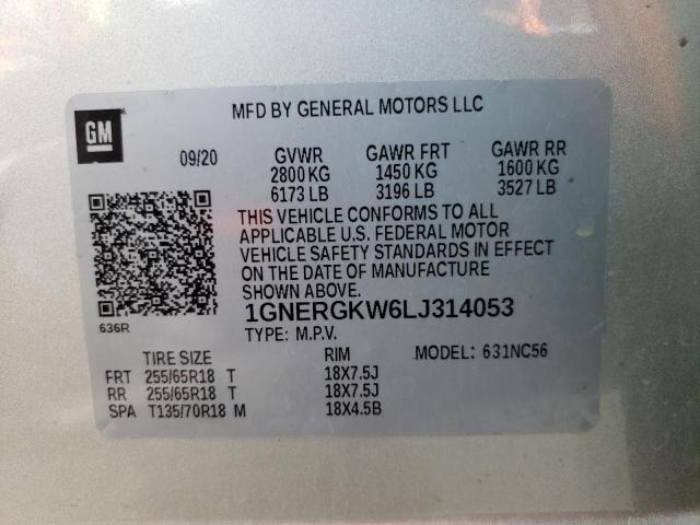 Photo 9 VIN: 1GNERGKW6LJ314053 - CHEVROLET TRAVERSE L 