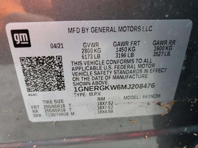 Photo 13 VIN: 1GNERGKW6MJ208476 - CHEVROLET TRAVERSE L 