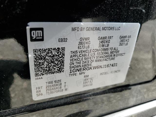 Photo 12 VIN: 1GNERGKW6NJ167431 - CHEVROLET TRAVERSE 