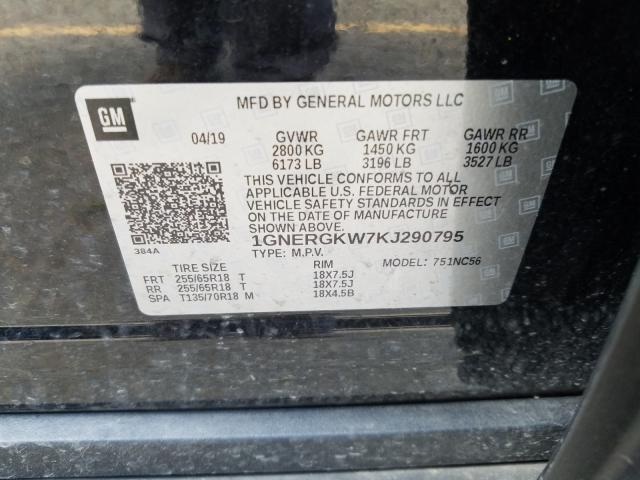 Photo 9 VIN: 1GNERGKW7KJ290795 - CHEVROLET TRAVERSE L 