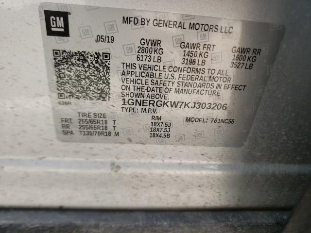 Photo 9 VIN: 1GNERGKW7KJ303206 - CHEVROLET TRAVERSE L 