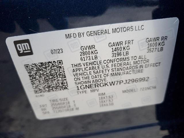 Photo 11 VIN: 1GNERGKW7PJ296992 - CHEVROLET TRAVERSE 