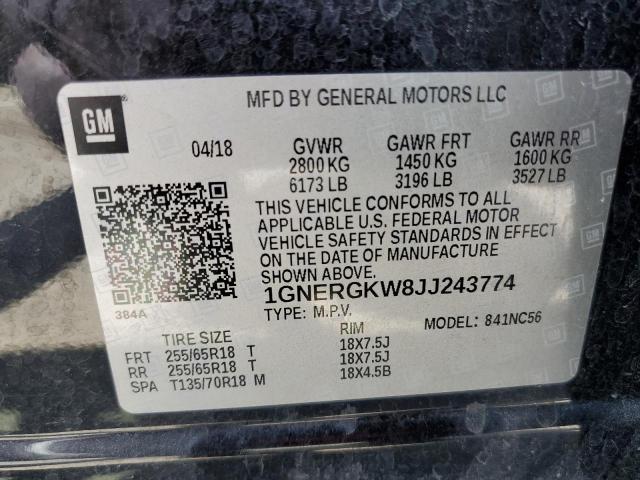 Photo 13 VIN: 1GNERGKW8JJ243774 - CHEVROLET TRAVERSE L 