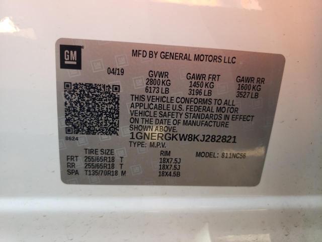 Photo 11 VIN: 1GNERGKW8KJ282821 - CHEVROLET TRAVERSE 