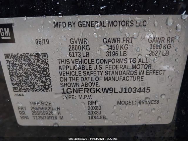 Photo 8 VIN: 1GNERGKW9LJ103445 - CHEVROLET TRAVERSE 