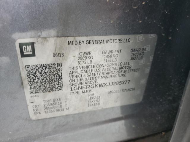 Photo 12 VIN: 1GNERGKWXJJ285377 - CHEVROLET TRAVERSE L 