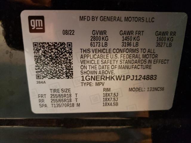 Photo 13 VIN: 1GNERHKW1PJ124883 - CHEVROLET TRAVERSE 