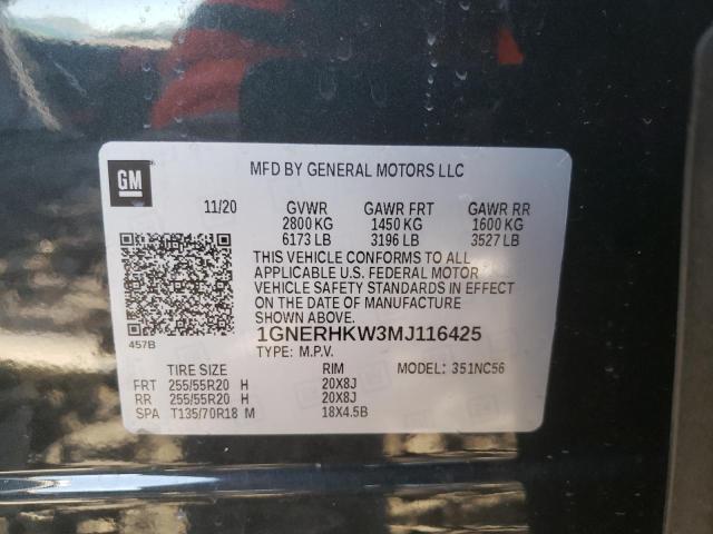 Photo 9 VIN: 1GNERHKW3MJ116425 - CHEVROLET TRAVERSE L 