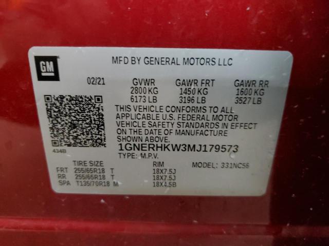 Photo 12 VIN: 1GNERHKW3MJ179573 - CHEVROLET TRAVERSE 