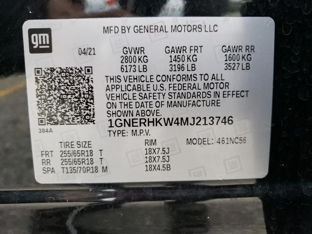 Photo 9 VIN: 1GNERHKW4MJ213746 - CHEVROLET TRAVERSE L 