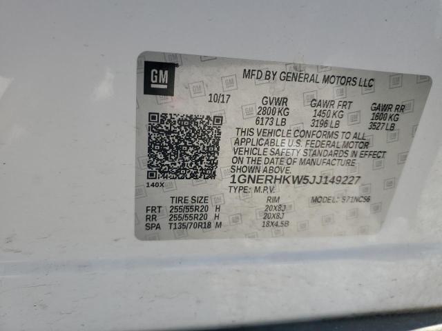 Photo 12 VIN: 1GNERHKW5JJ149227 - CHEVROLET TRAVERSE L 