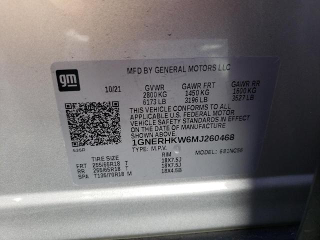 Photo 12 VIN: 1GNERHKW6MJ260468 - CHEVROLET TRAVERSE 