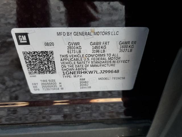 Photo 12 VIN: 1GNERHKW7LJ299648 - CHEVROLET TRAVERSE 