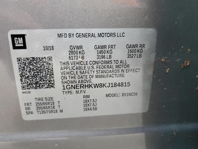 Photo 12 VIN: 1GNERHKW8KJ184815 - CHEVROLET TRAVERSE L 