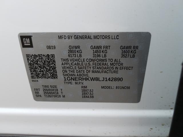 Photo 9 VIN: 1GNERHKW8LJ142890 - CHEVROLET TRAVERSE L 