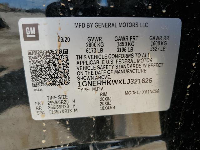 Photo 12 VIN: 1GNERHKWXLJ321626 - CHEVROLET TRAVERSE 