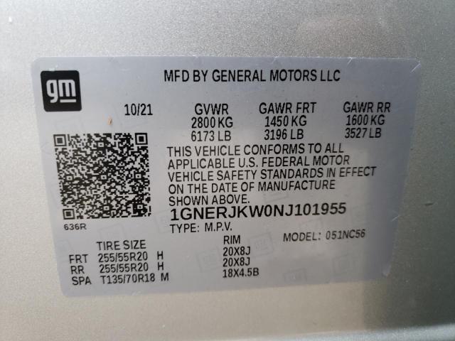 Photo 12 VIN: 1GNERJKW0NJ101955 - CHEVROLET TRAVERSE R 